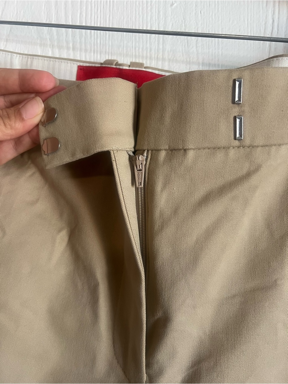 Alex Eagle X J.Crew Stretch Chino Pant Toasted Sesame Size 24 NWT - Picture 6 of 12